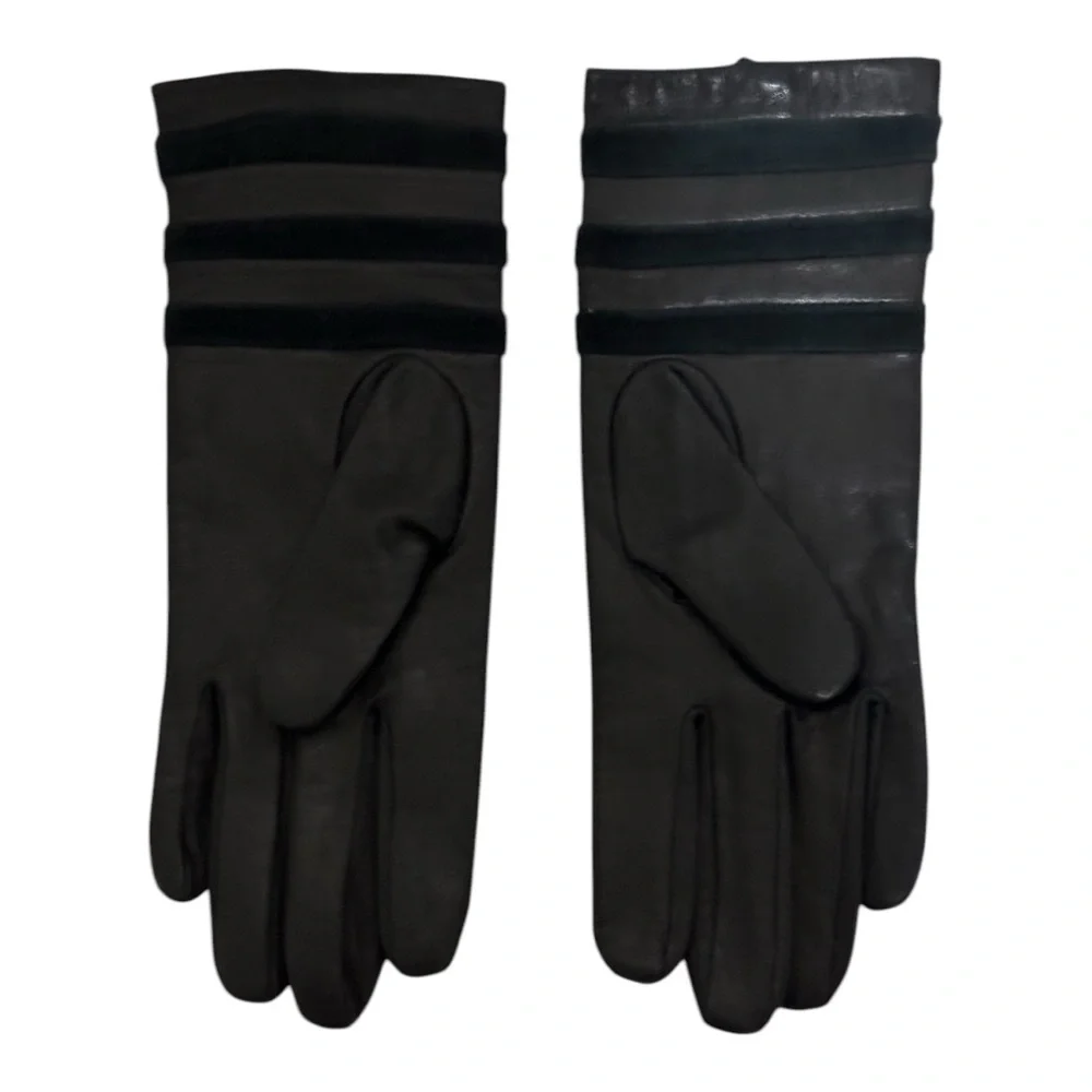 Altare Genuine Leather Gloves Women's Size L Black